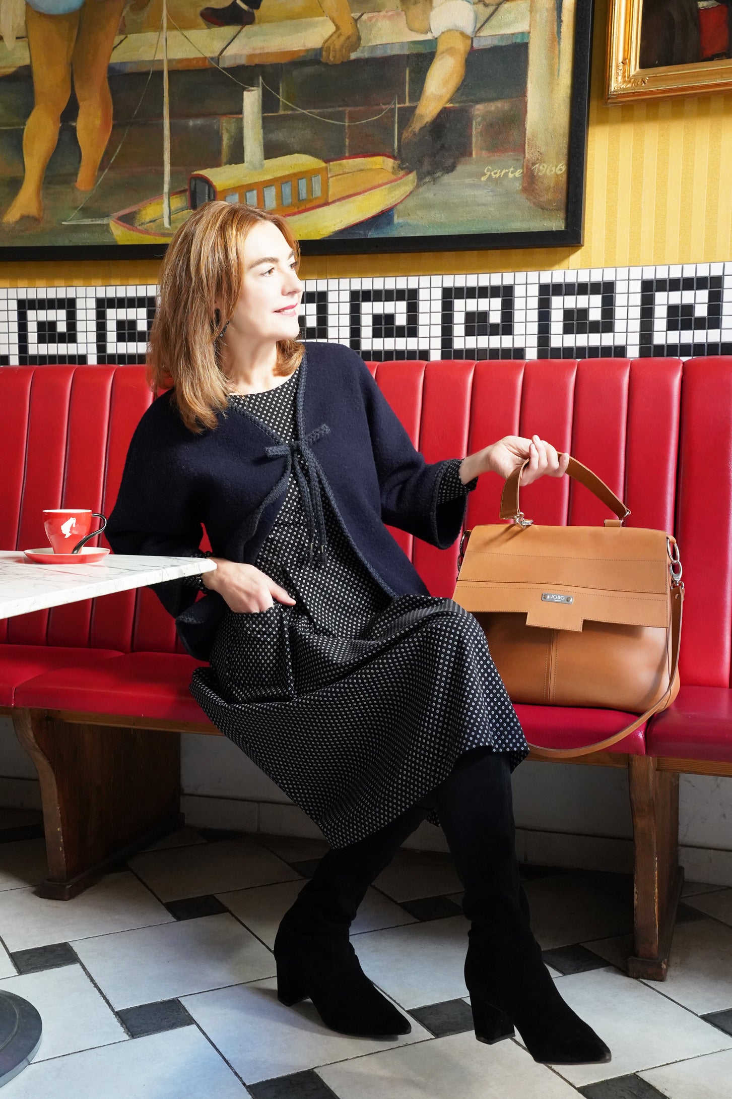 Schurwolljäckchen in Dunkelblau